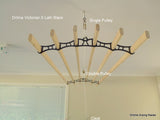 The Dryline Victorian 6 Lath Clothes Drying Rack