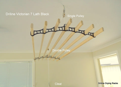 The Dryline Victorian 7 Lath Clothes Drying Rack