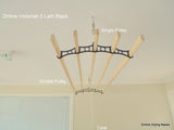 The Dryline Victorian 5 Lath Clothes Drying Rack
