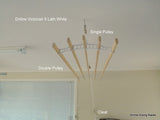 The Dryline Victorian 5 Lath Clothes Drying Rack