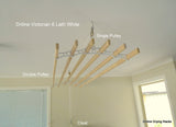 The Dryline Victorian 6 Lath Clothes Drying Rack