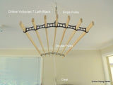 The Dryline Victorian 7 Lath Clothes Drying Rack