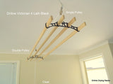 The Dryline Victorian 4 Lath Clothes Drying Rack