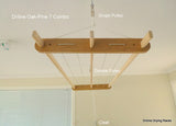 The Oak-Pine 3-Lath 4-Rope Combo Clothes Drying Rack