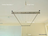The Stainless Steel 7 Slimline Clothes Drying Rack